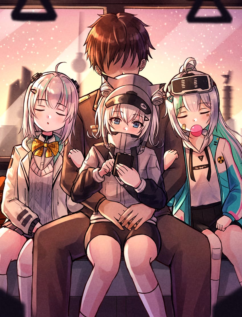 commander, n102, admi, and epinel (goddess of victory: nikke) drawn by jimpu6