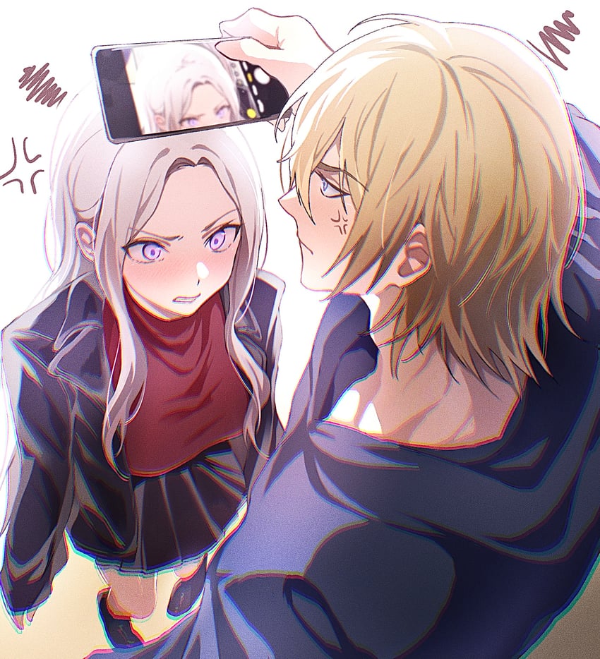 edelgard von hresvelg and dimitri alexandre blaiddyd (fire emblem and 1 more) drawn by soma_otakuu