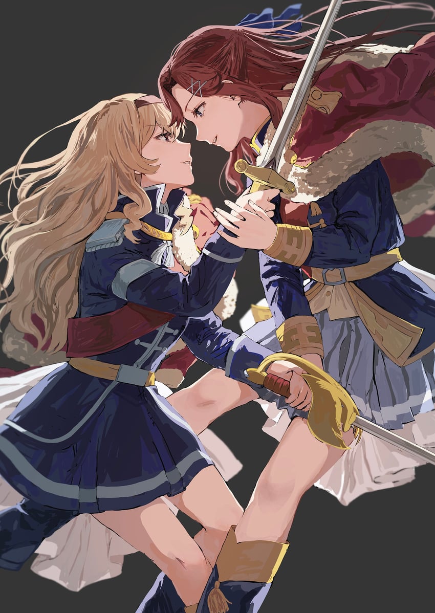 saijou claudine and tendou maya (shoujo kageki revue starlight) drawn by itagaku