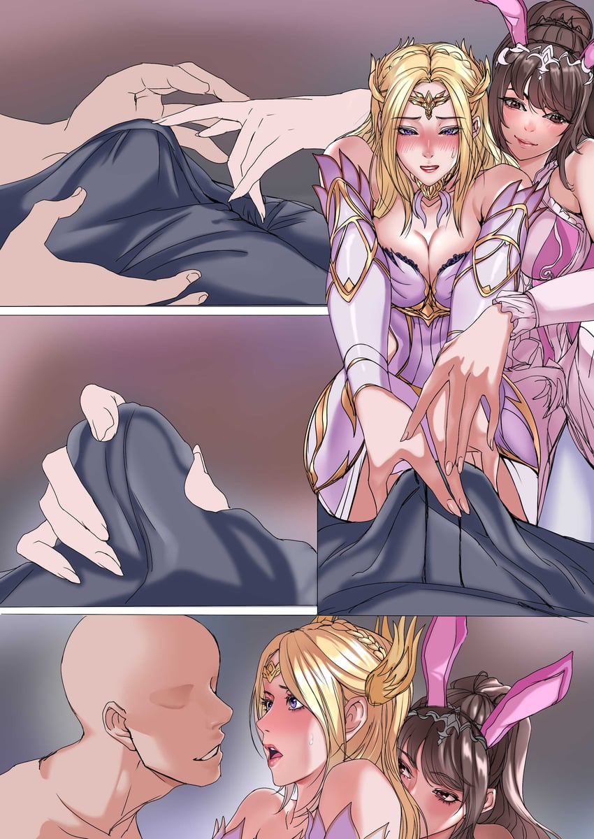 xiao wu and qian renxue (douluo dalu) drawn by guoman_gongzuoshi_ka_lian
