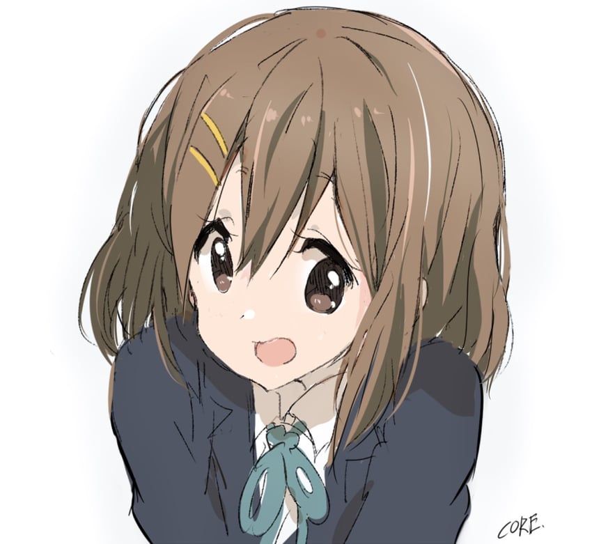 hirasawa yui (k-on!) drawn by core_(mayomayo)
