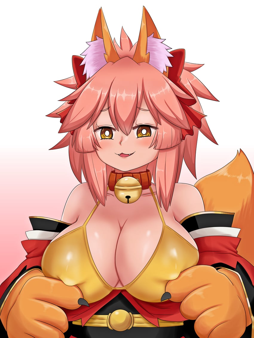 tamamo and tamamo cat (fate and 1 more) drawn by keita_naruzawa