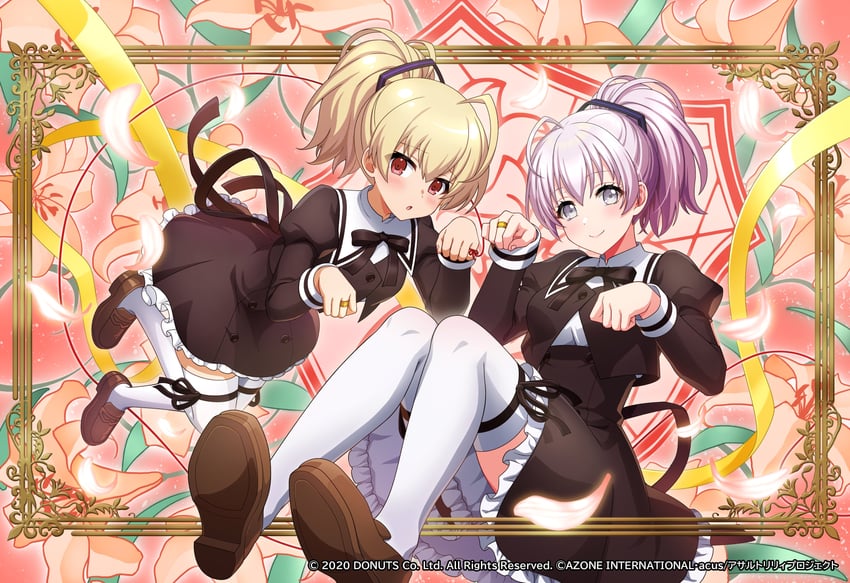 ando tazusa, izumo saki, and tsumugi risa (assault lily and 1 more)