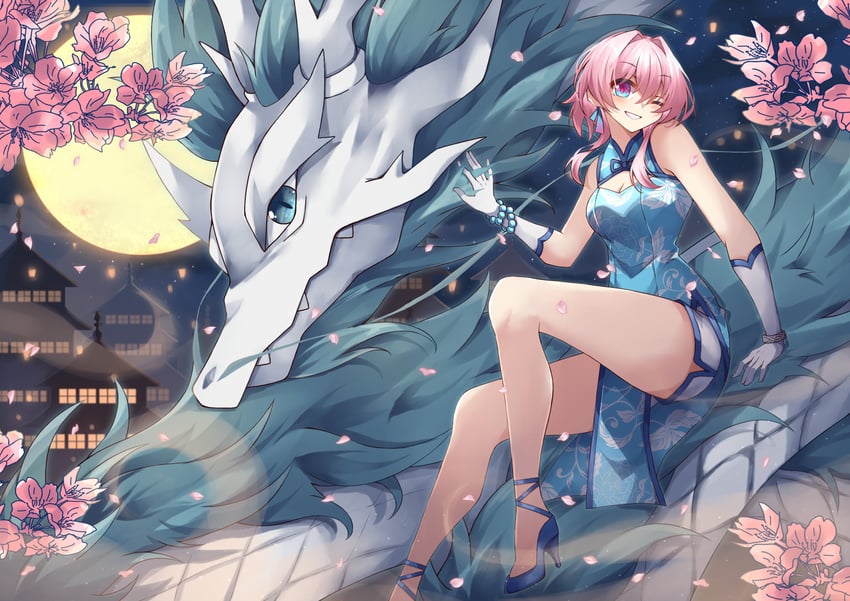 march 7th (honkai and 1 more) drawn by kwkunai