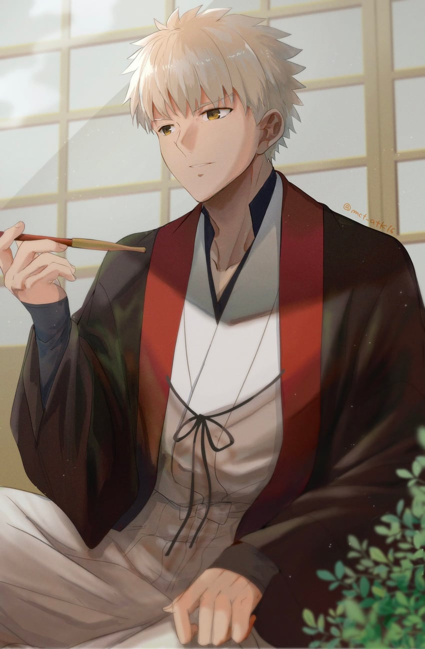 emiya shirou and senji muramasa (fate and 1 more) drawn by mct