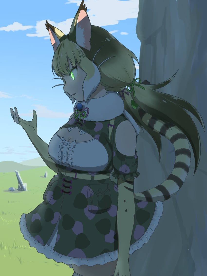 jungle cat (kemono friends and 1 more) drawn by y0whqzz8bkslezl