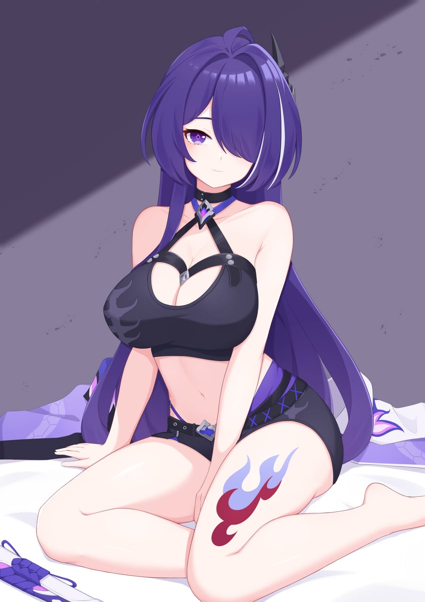 acheron (honkai and 1 more) drawn by tsubame_tien