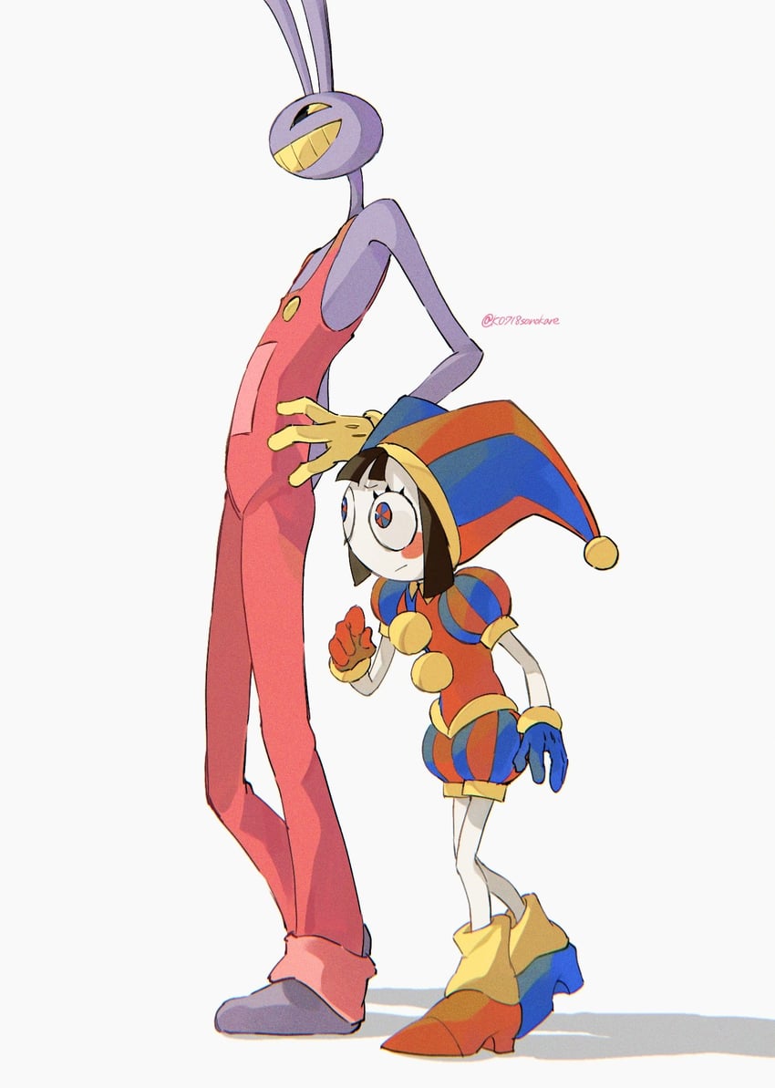 pomni and jax (the amazing digital circus) drawn by sonokare
