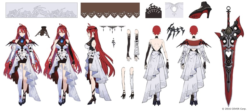 elizabeth rose bloodflame (hololive and 1 more) drawn by mephisto_(angraecum)