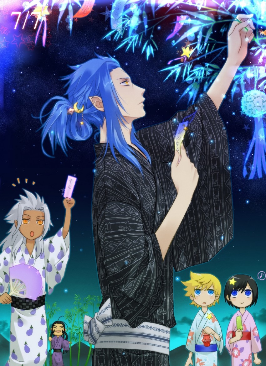 roxas, xion, xemnas, saix, and xaldin (kingdom hearts and 1 more) drawn by okitsune_(okitsune-sama)