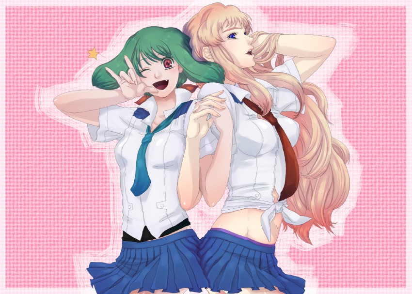 sheryl nome and ranka lee (macross and 1 more) drawn by ramta