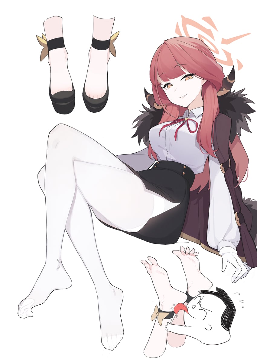 sensei, doodle sensei, and aru (blue archive) drawn by lan_mao_akko