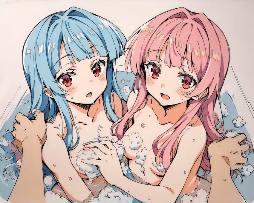 kotonoha akane and kotonoha aoi (voiceroid) drawn by watana_harumi