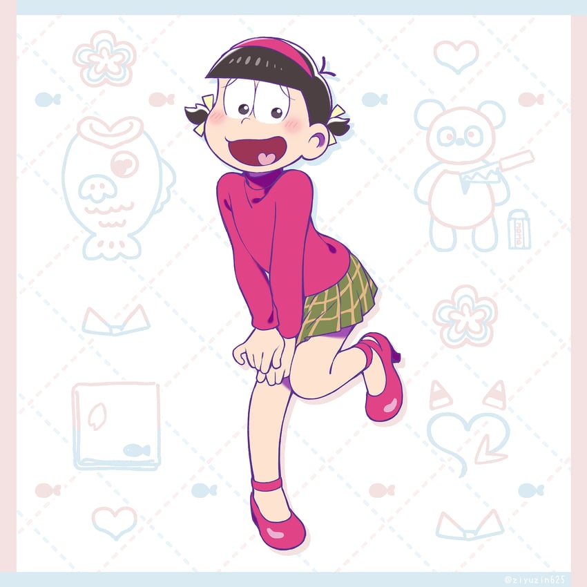 matsuno osomatsu and yowai totoko (osomatsu and 1 more) drawn by jiyuuto_(cocyco)