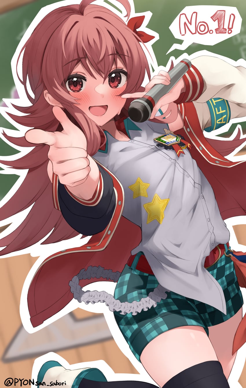 komiya kaho (idolmaster and 1 more) drawn by pyonsan