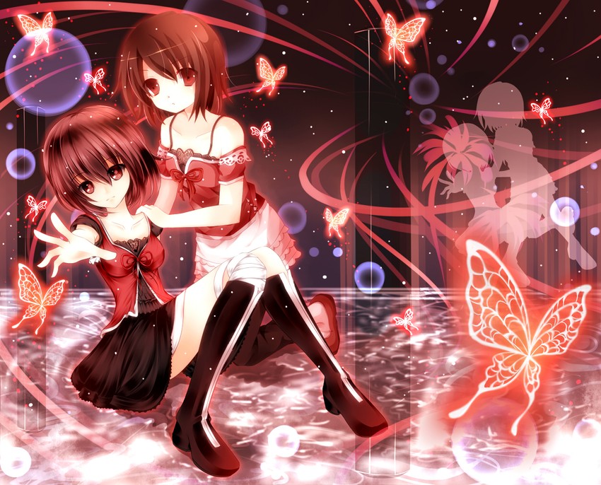 amakura mio and amakura mayu (fatal frame) drawn by mogu_(au1127)