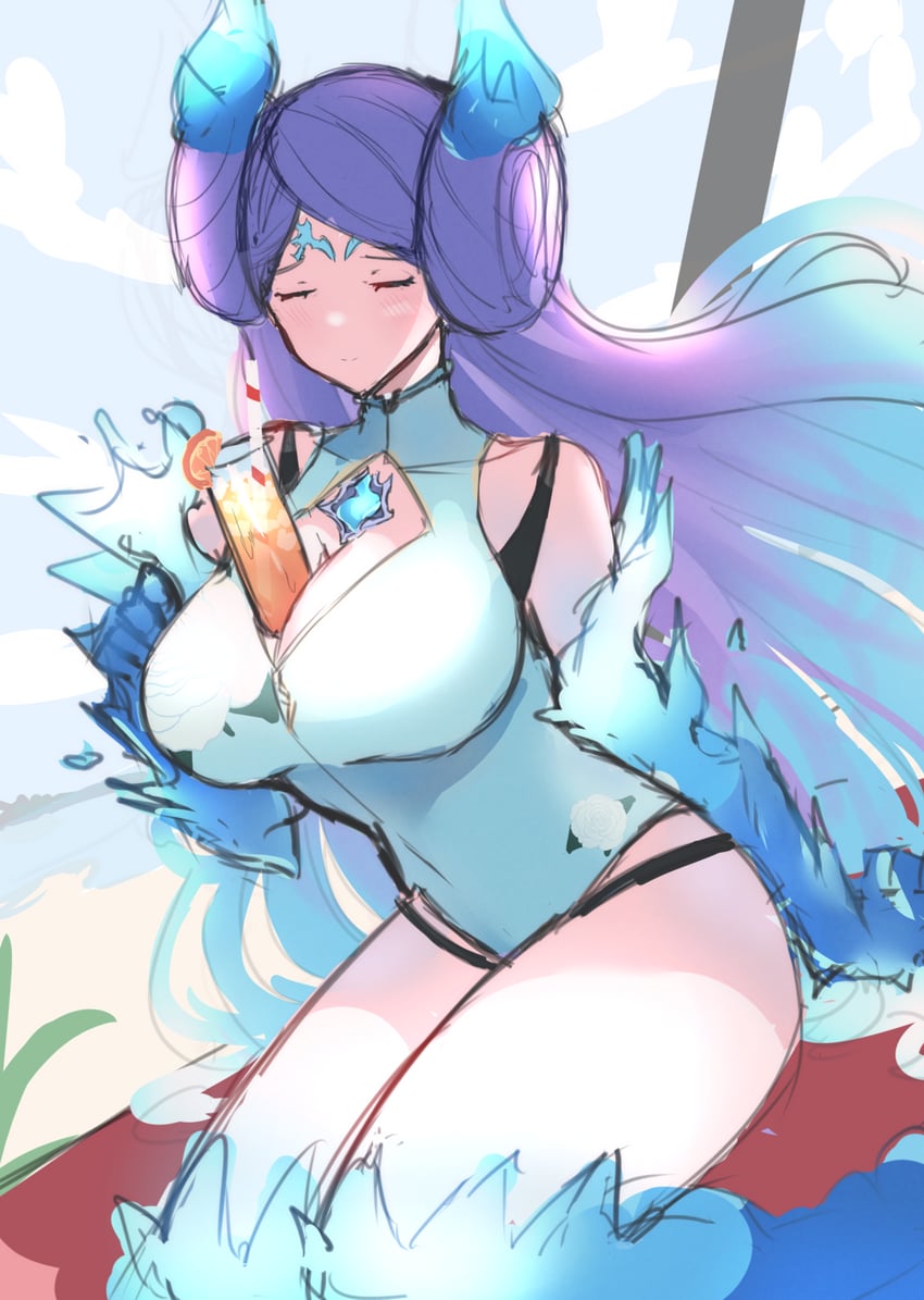 brighid (xenoblade chronicles and 1 more) drawn by juneplums