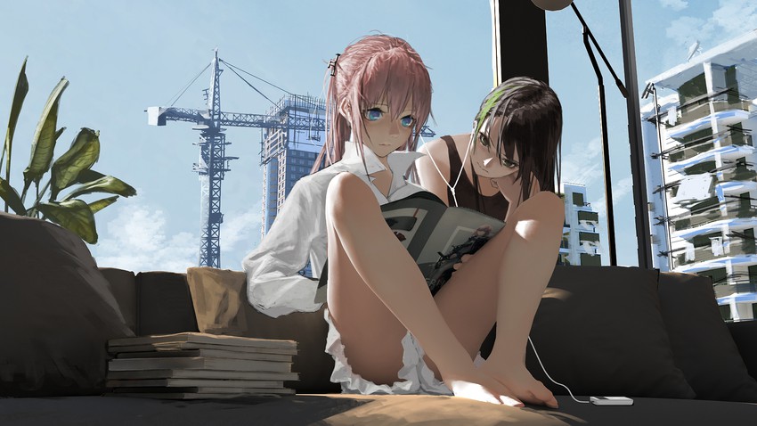 m4a1 and st ar-15 (girls' frontline) drawn by tacshojosora