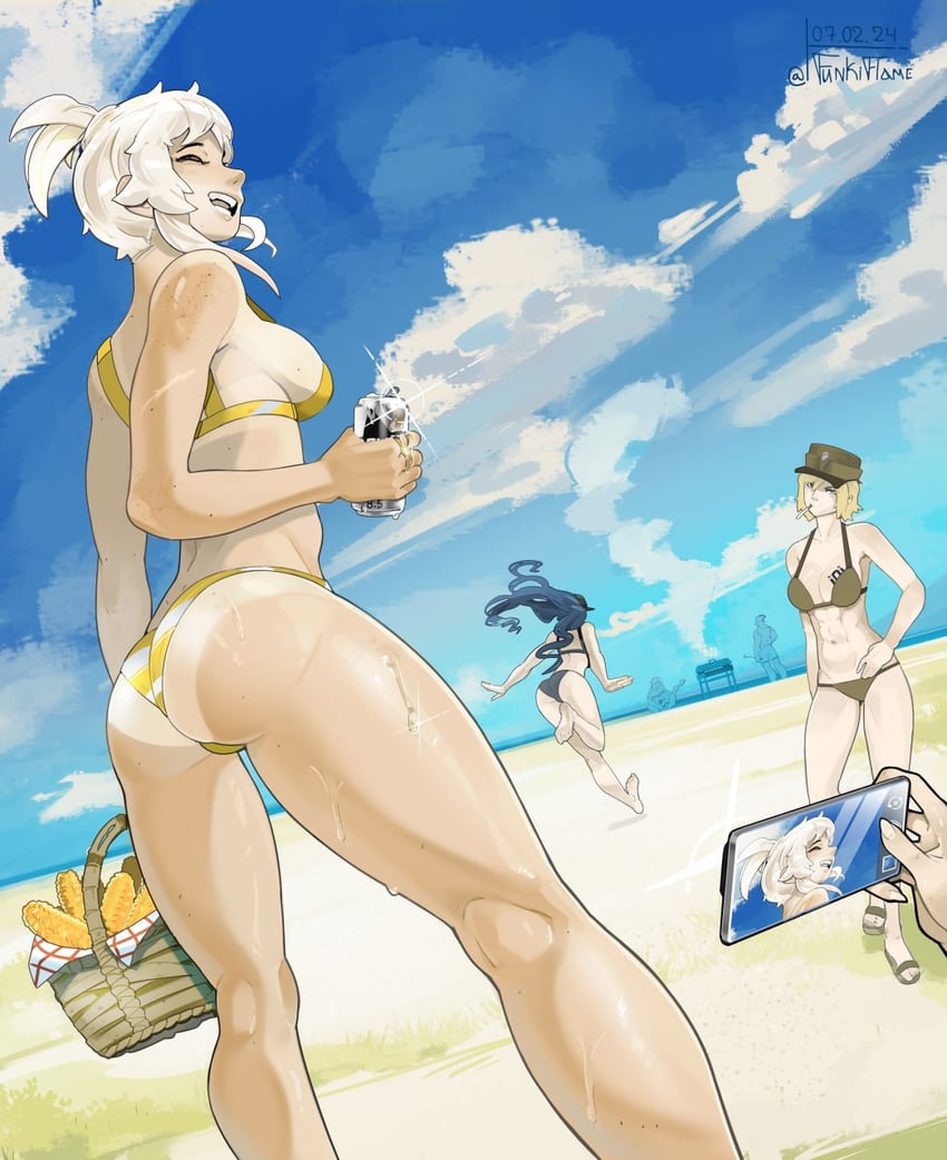 marichka, kraken, eva, kenneth del duca, nika, and 1 more (original) drawn by funkiflame