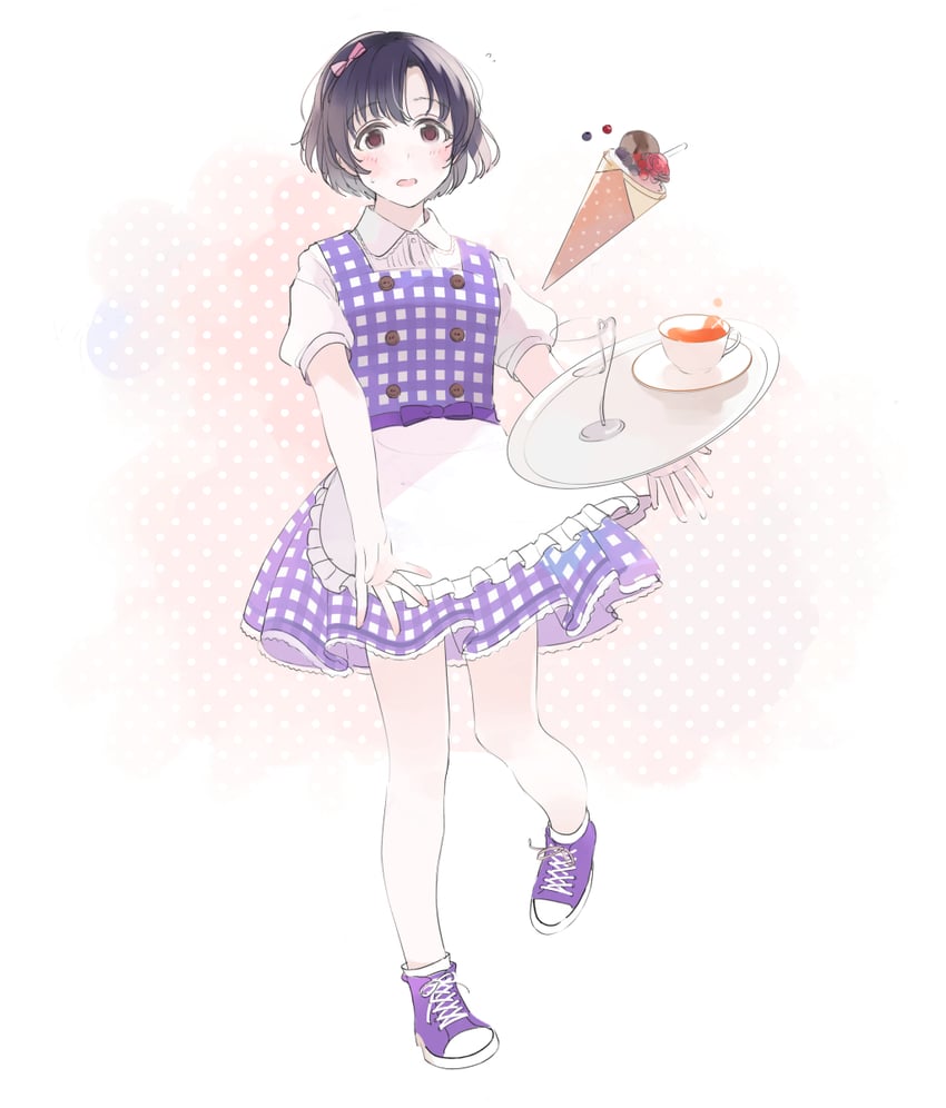 shiragiku hotaru (idolmaster and 2 more) drawn by sawagani2021