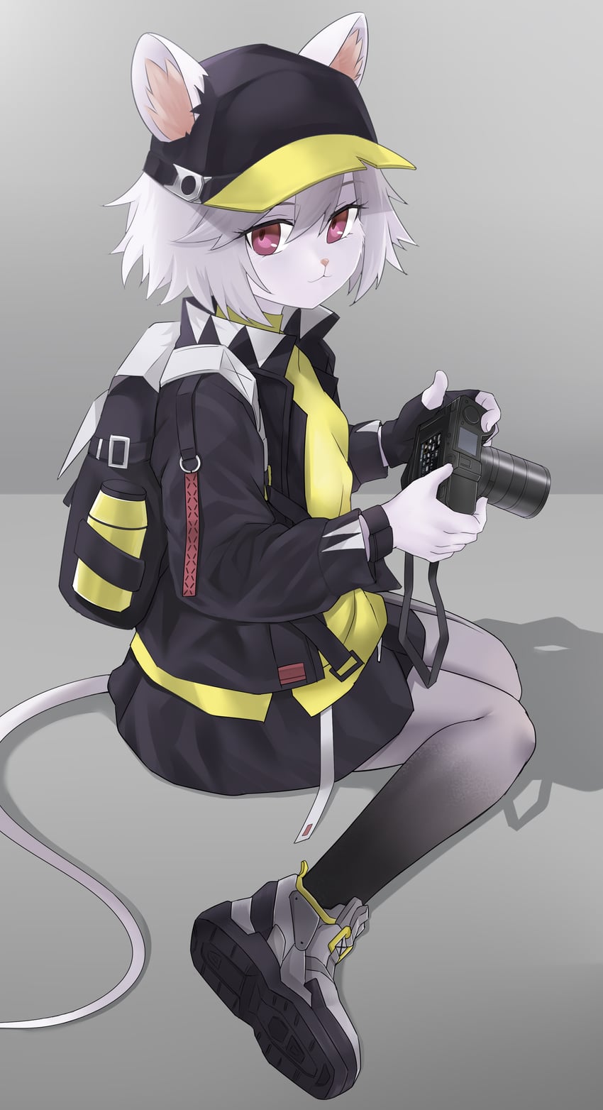 click (arknights) drawn by caibao_return