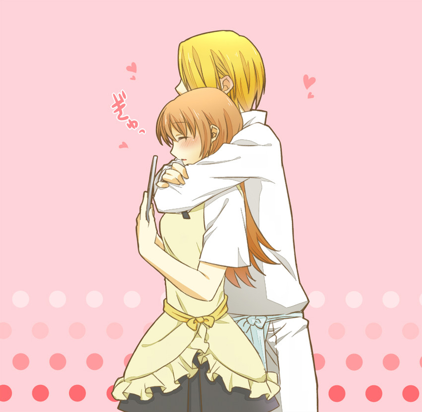 todoroki yachiyo and satou jun (working!!) drawn by ikura_(petit-fleur)