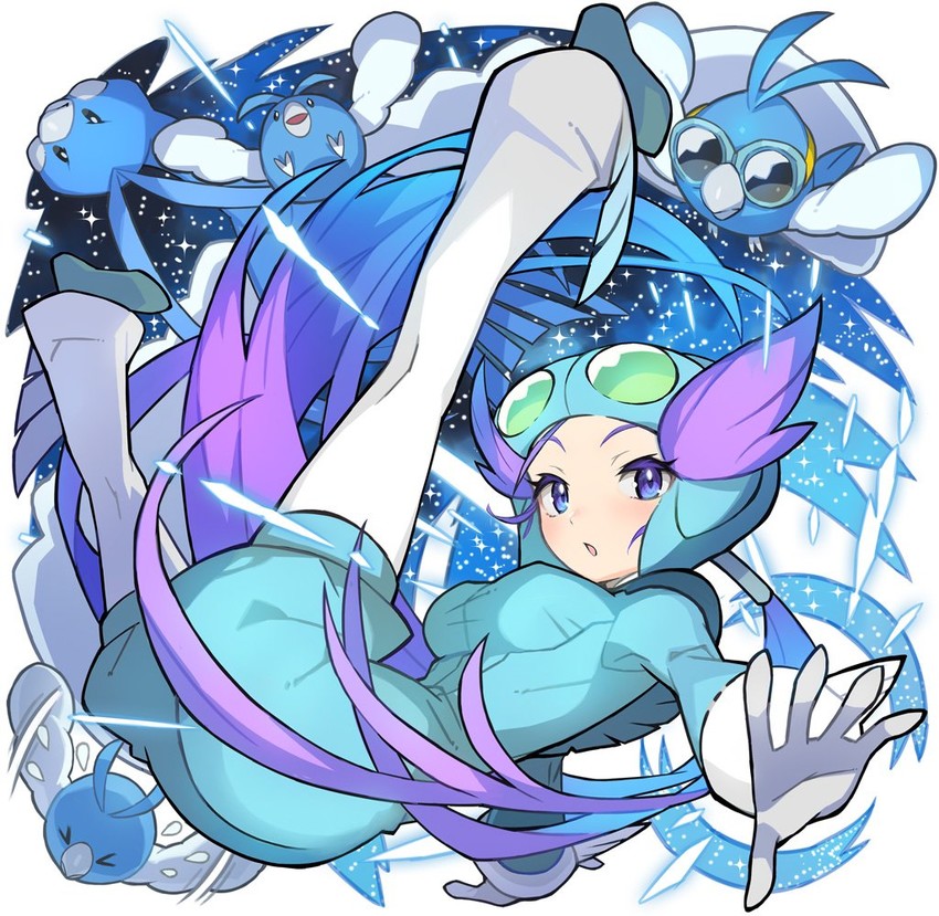 altaria, swablu, and winona (pokemon and 1 more) drawn by saitou_naoki