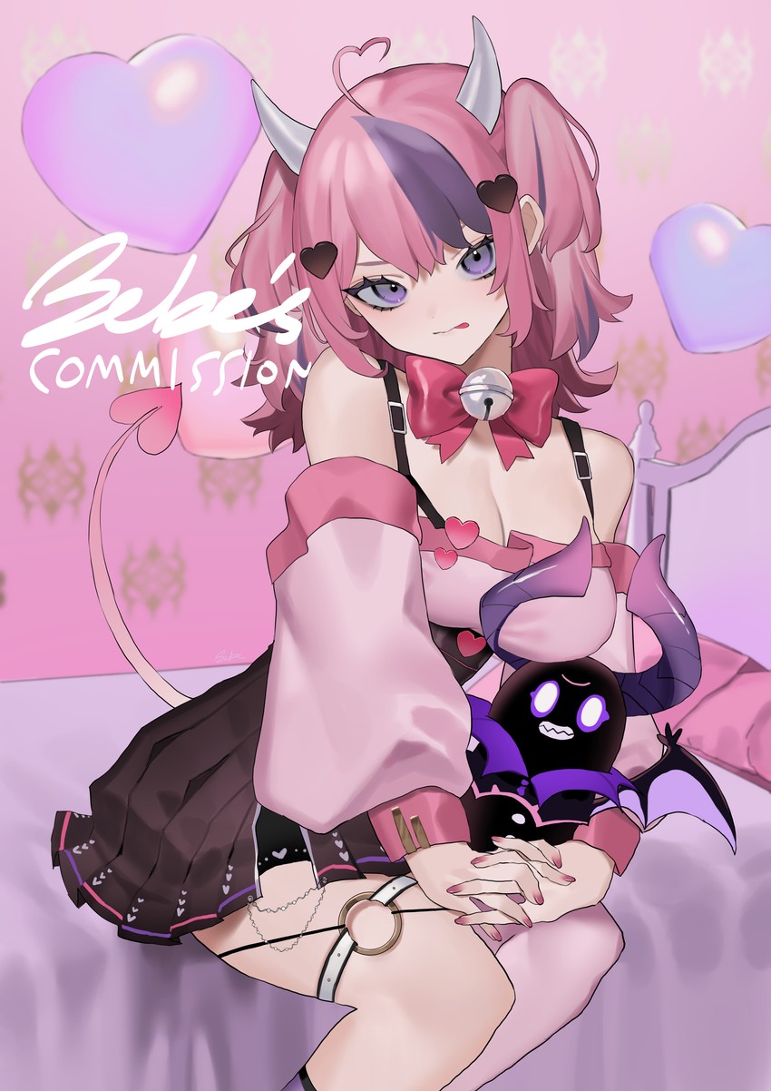 ironmouse and bubi (vshojo) drawn by bebe_(bebe_pp)