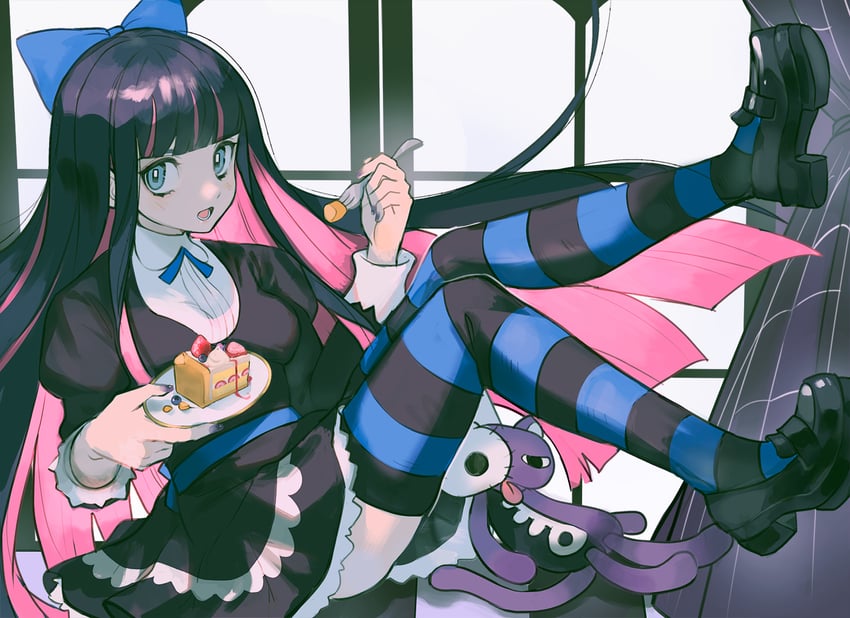 stocking and honekoneko (panty & stocking with garterbelt) drawn by alpaca_carlesi
