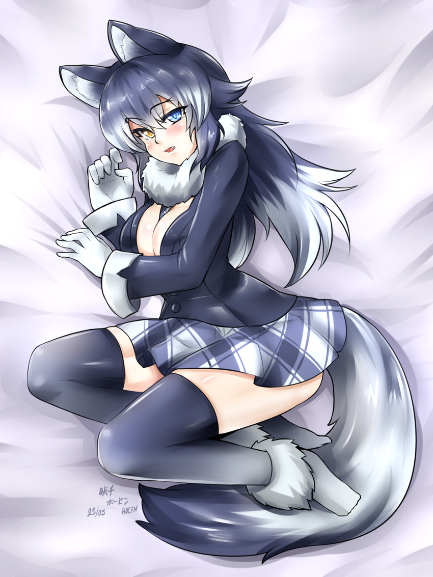 grey wolf (kemono friends) drawn by vilde_loh_hocen