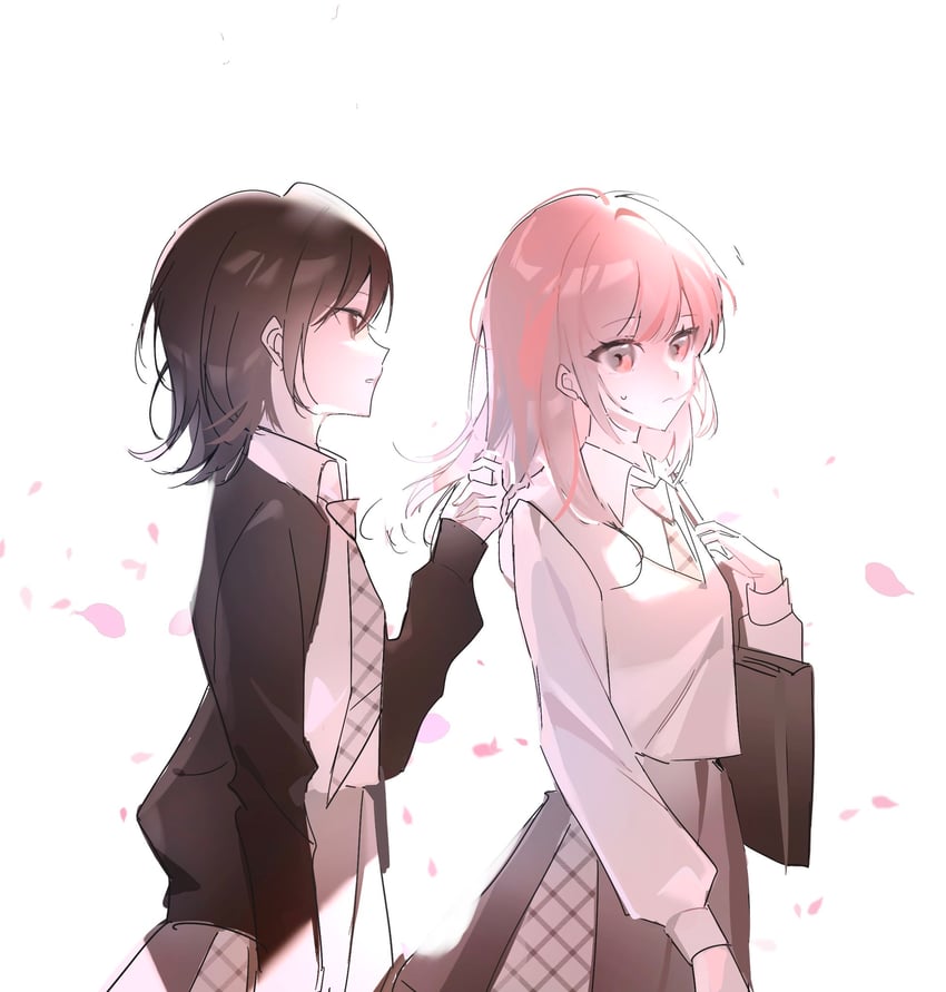 naoi and yoshizawa kurumi (zenbu kowashite jigoku de aishite) drawn by xioch7972291