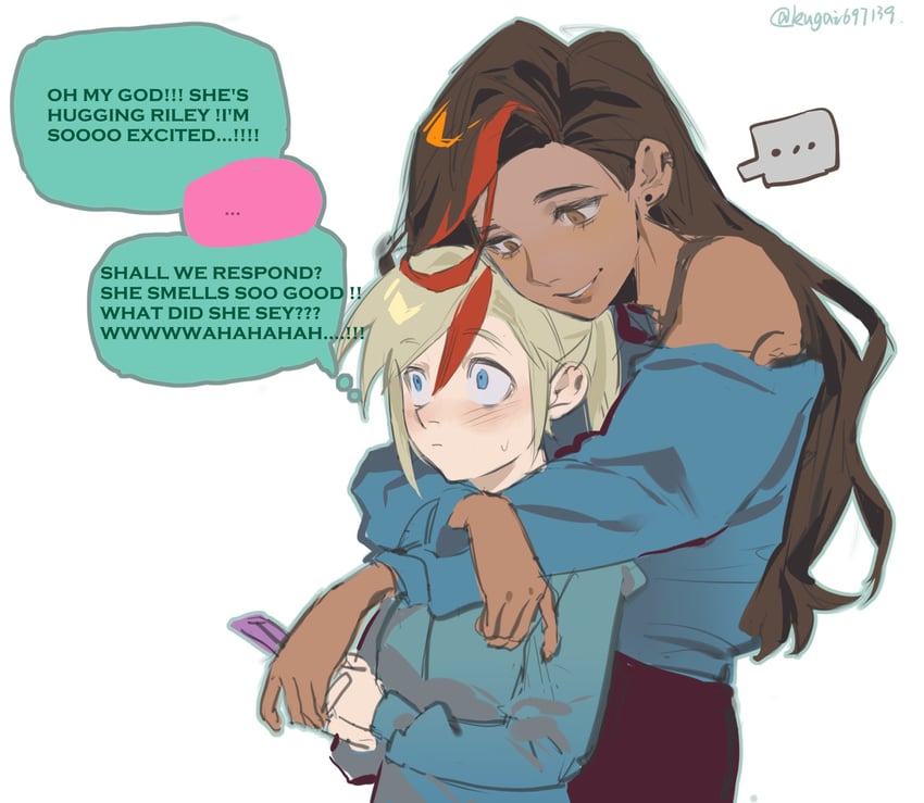 riley andersen and valentina ortiz (inside out and 1 more) drawn by kugai697139