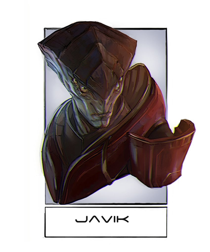 javik (mass effect and 1 more) drawn by eva_kosmos