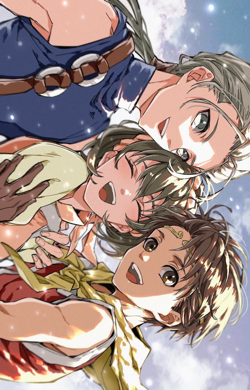nanami, riou, and jowy atreides-blight (gensou suikoden and 1 more) drawn by 929lapi