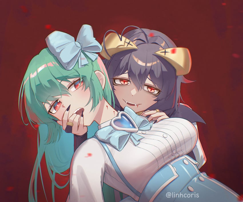 hiiragi utena, magia baiser, minakami sayo, and magia azure (mahou shoujo ni akogarete) drawn by linhcoris