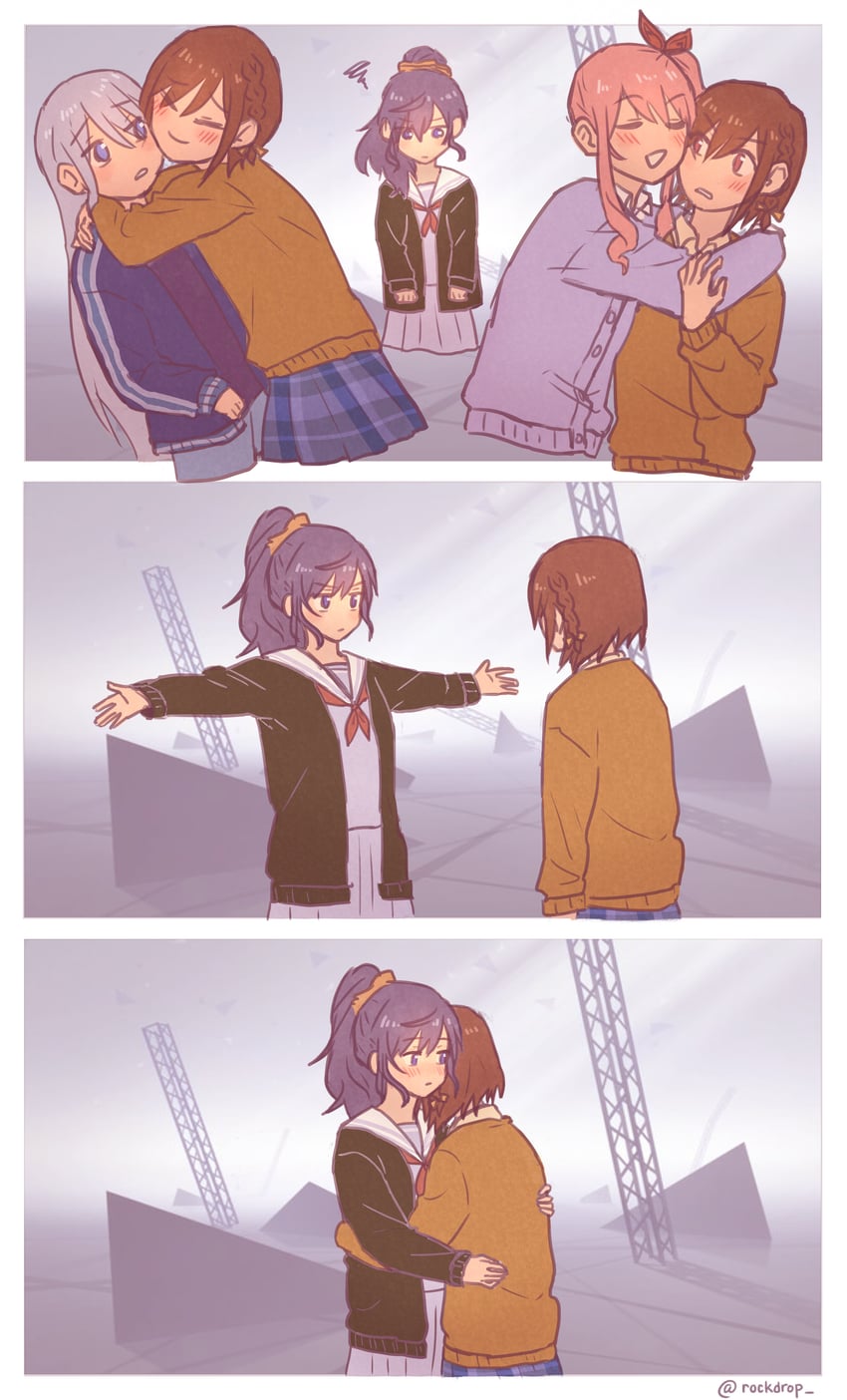 asahina mafuyu, shinonome ena, akiyama mizuki, and yoisaki kanade (project sekai) drawn by rockdrop