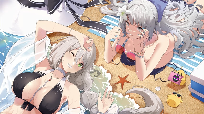 manjuu, vittorio veneto, and aquila (azur lane) drawn by mush_(mushlicious)