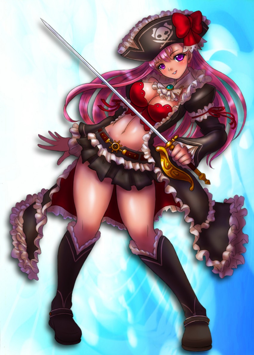 captain liliana (queen's blade and 1 more) drawn by boken_fantasy
