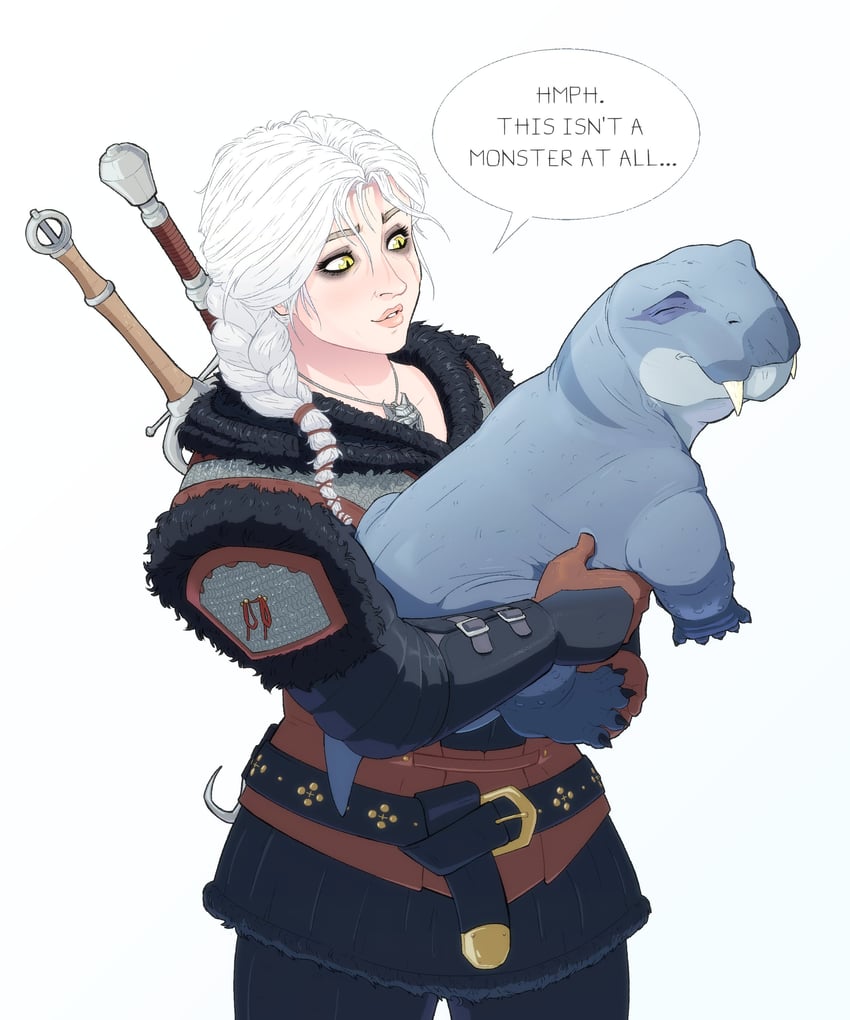 ciri (the witcher and 1 more) drawn by deinerian