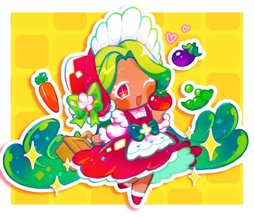 spinach cookie (cookie run and 1 more) drawn by akibevillage