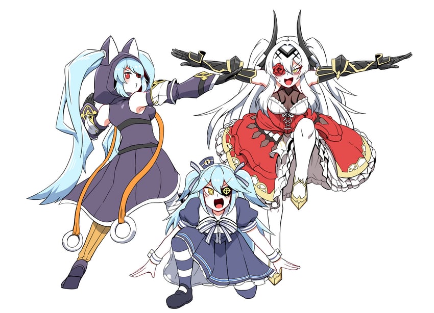 lrl, cyclops princess, and tachi (dragon ball and 2 more) drawn by mannungei