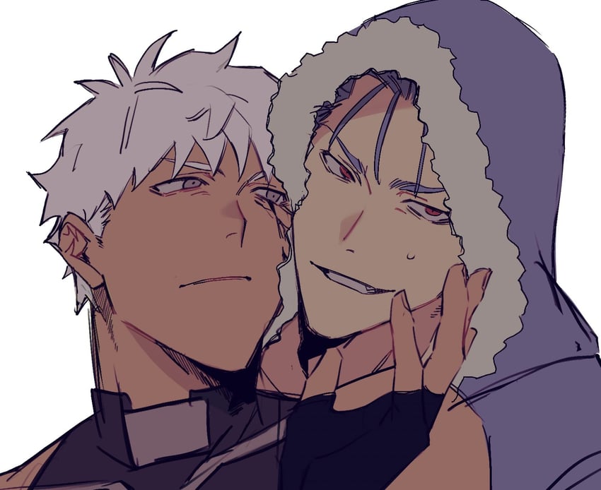 archer, cu chulainn, and archer alter (fate and 1 more) drawn by jooojooo_oo