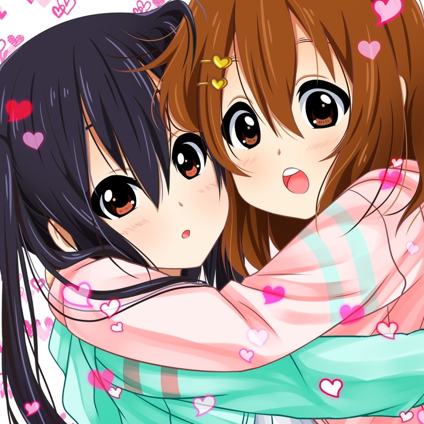 nakano azusa and hirasawa yui (k-on!) drawn by baretto_(firearms_1)