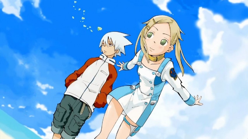 maka albarn, eureka, soul evans, and renton thurston (soul eater and 1 more) drawn by ohkubo_atsushi