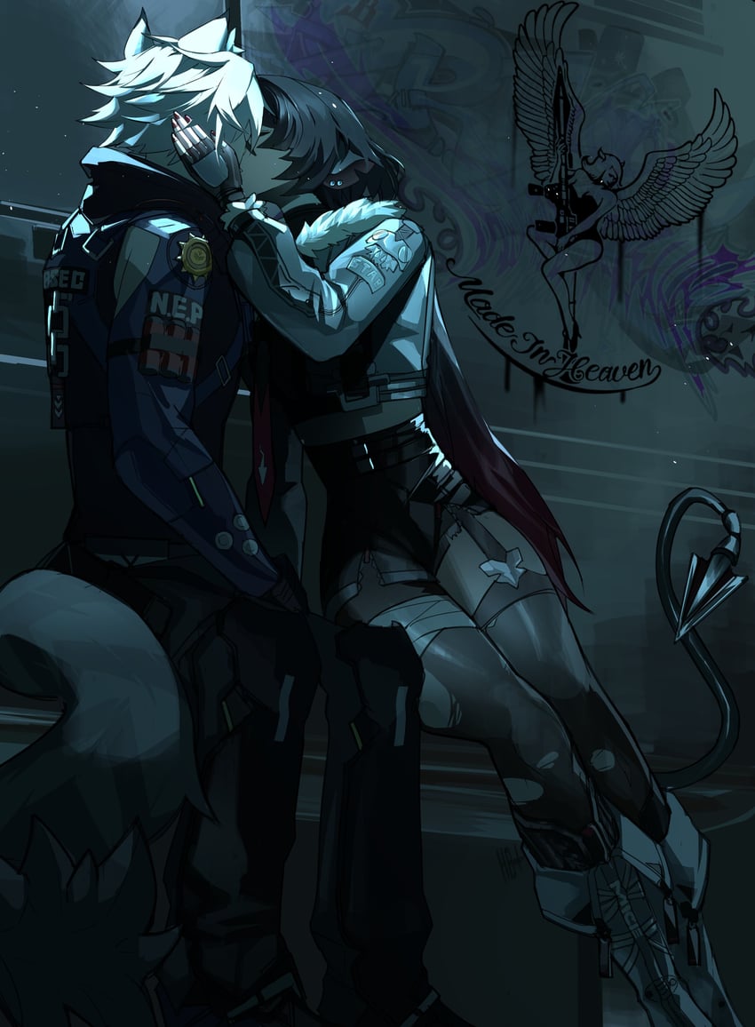 jane doe and seth lowell (zenless zone zero) drawn by heartbreak_juan