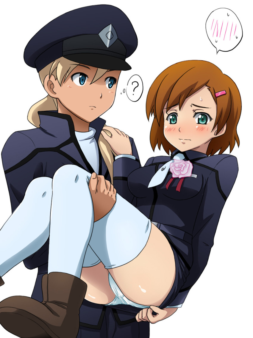 asemu asuno and romary stone (gundam and 1 more) drawn by mameshiba_(pixiv_59310)