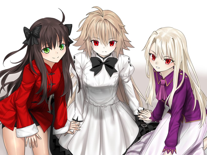 illyasviel von einzbern, arcueid brunestud, arima miyako, and eco-arc (fate and 3 more) drawn by blue_notuki