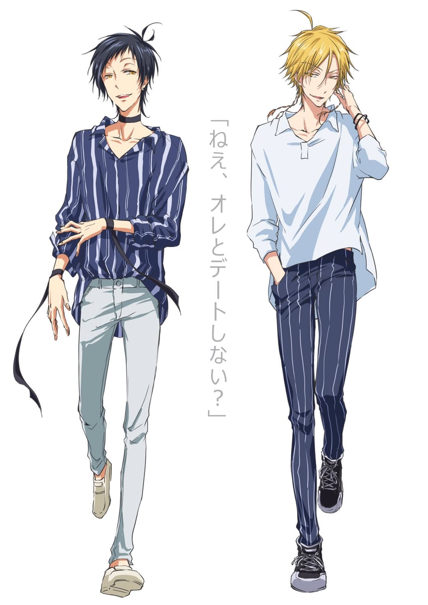 alicein mikuni and kamiya tsurugi (servamp) drawn by miyanagi_000