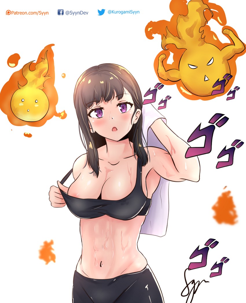 maki oze (jojo no kimyou na bouken and 1 more) drawn by syyn_(syyndev)