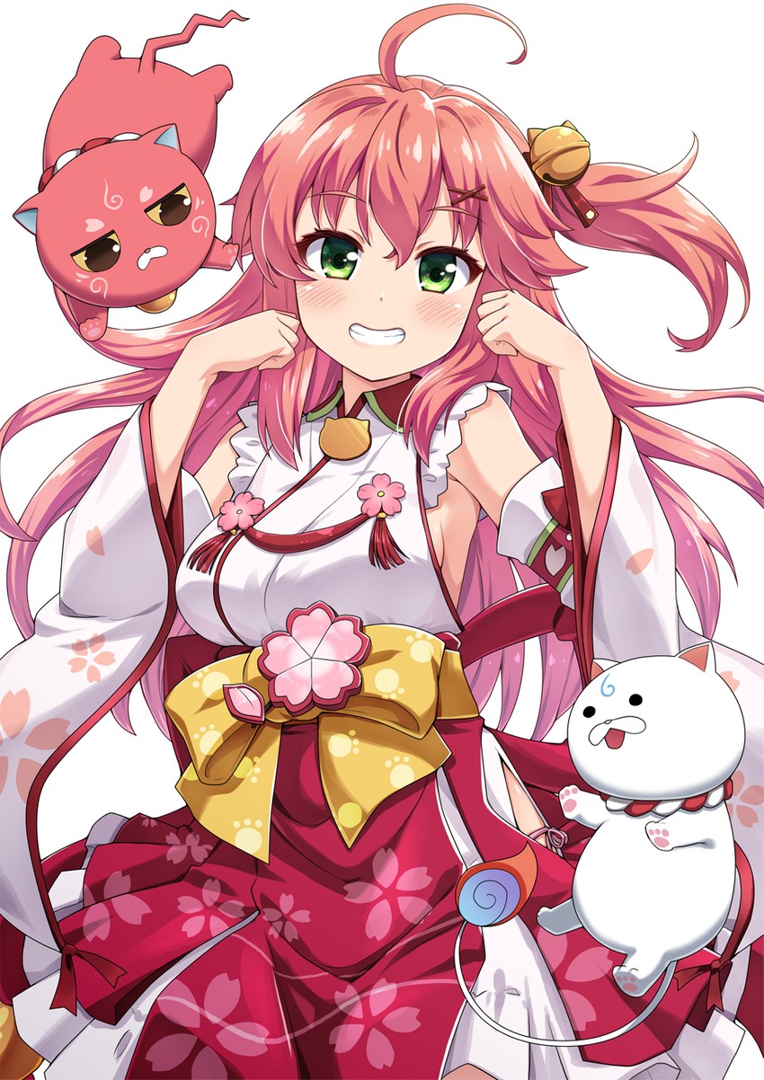 sakura miko, 35p, and kintoki (hololive) drawn by ekakuishikororo